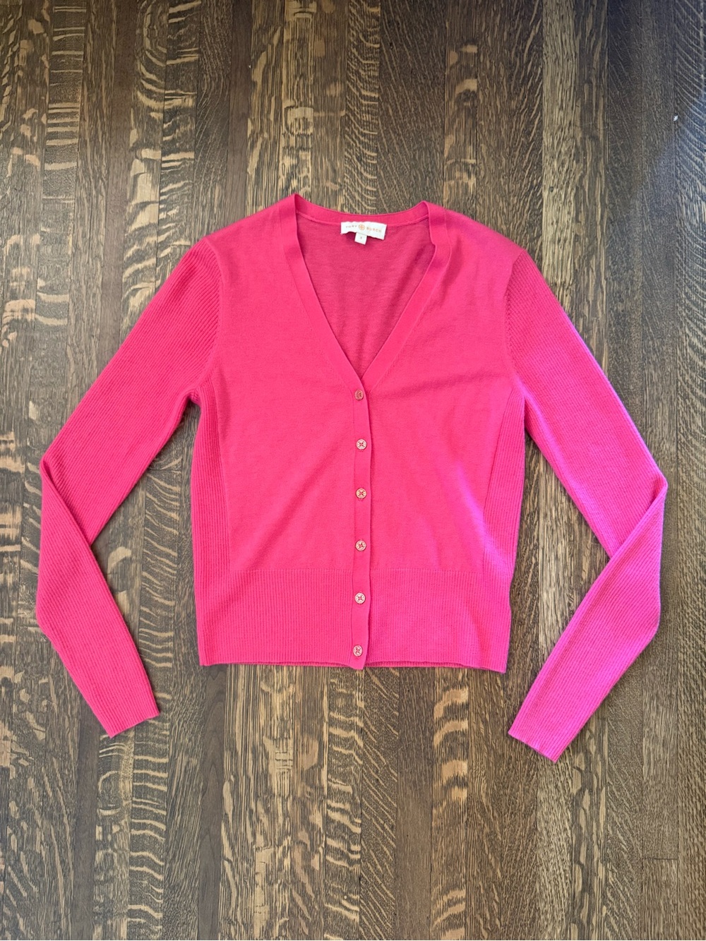 Tory Burch Pink Cashmere Cardigan- size small